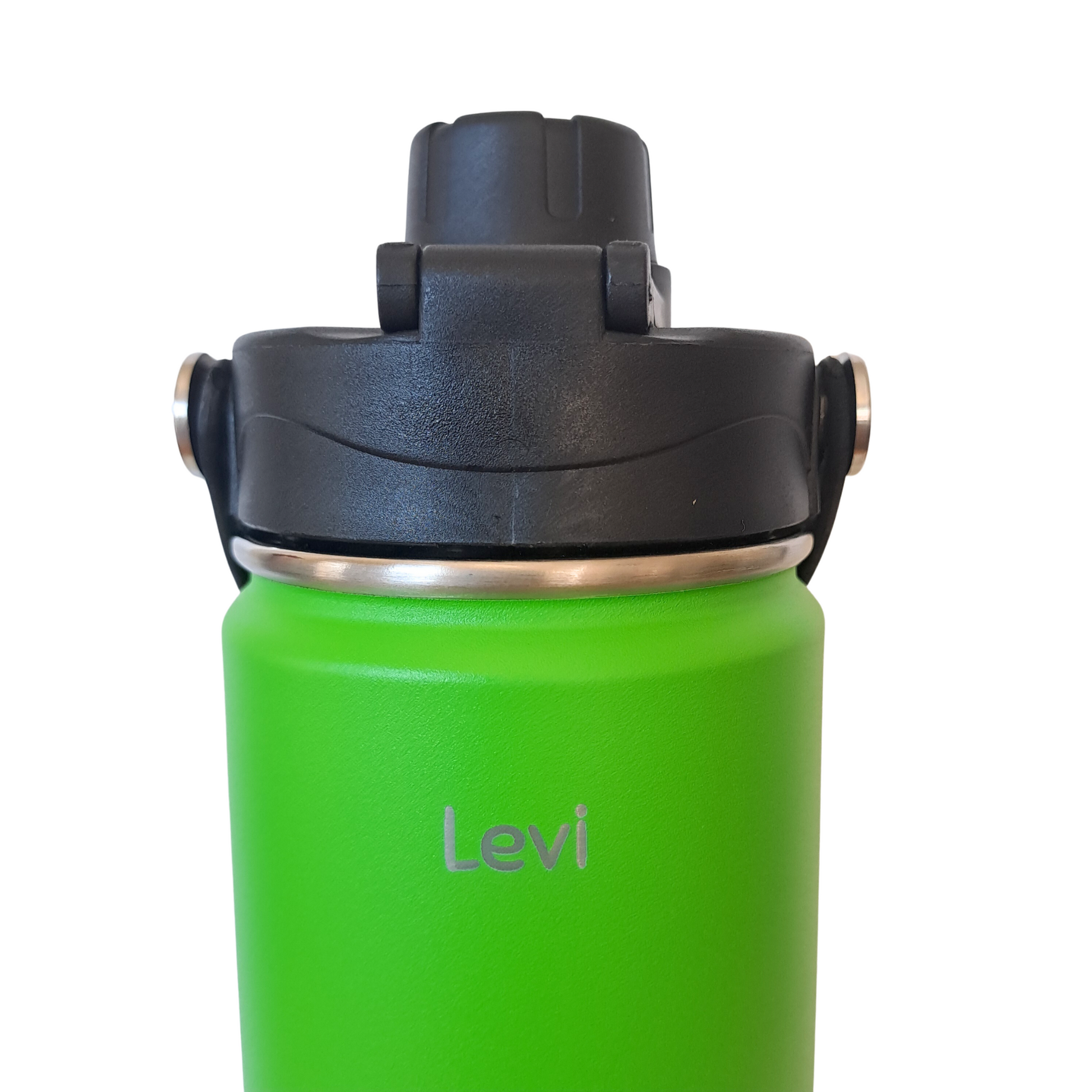 School drink bottle with snack compartment - Kiwi Smooshie Bottle