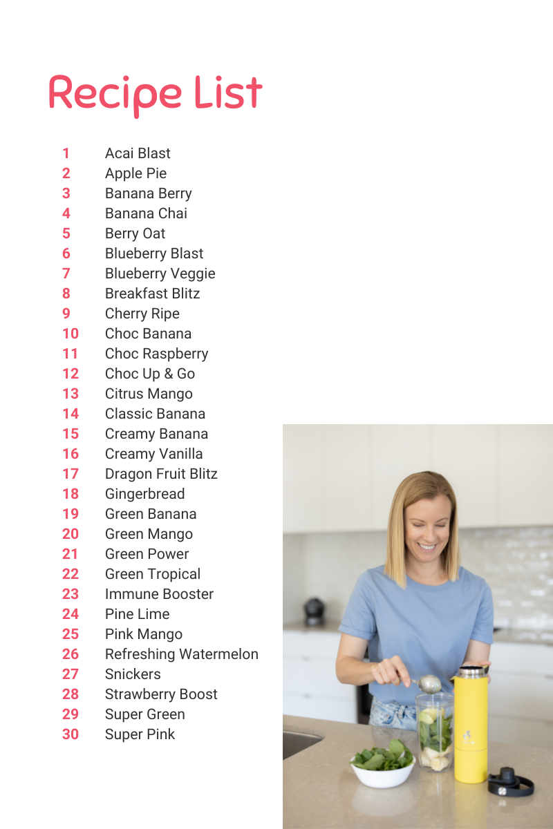 Nutritionally Balanced Smoothies - Recipe Ebook